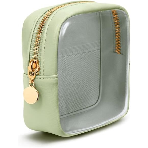 Clear Makeup Bag Mini Transparent Cosmetic Pouch Travel Toiletry Organizer Women - Picture 7 of 7